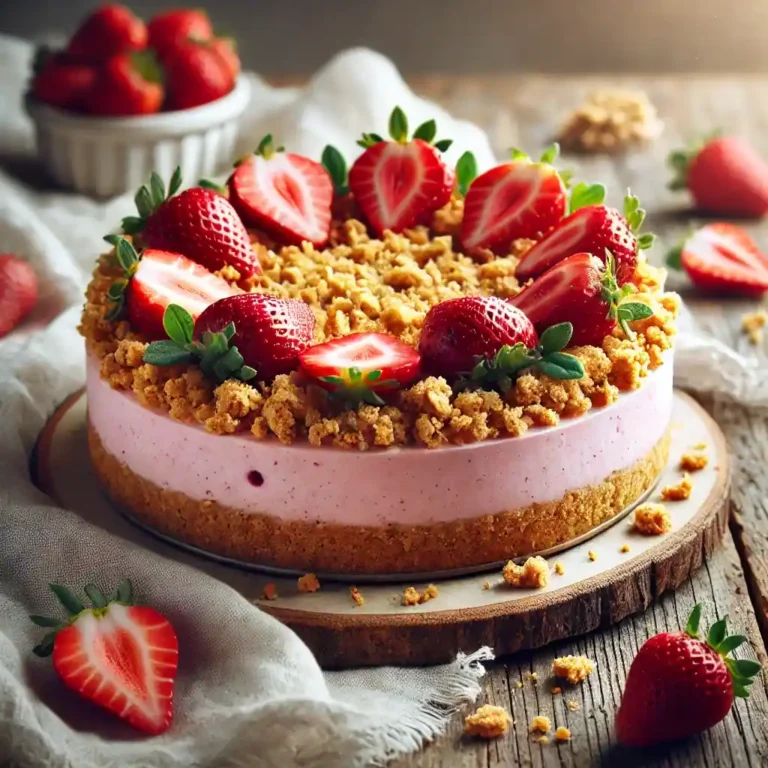 Best Strawberry Crunch Cheesecake