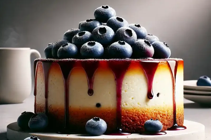 Blueberry Basque Cheesecake