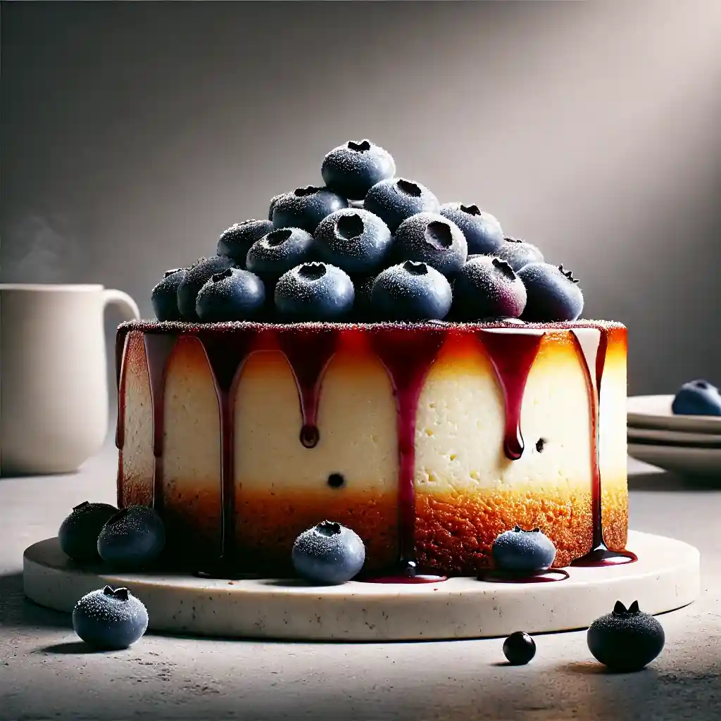 Blueberry Basque Cheesecake